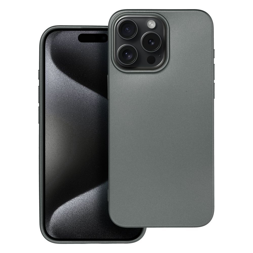 Metallinen Suojakuori iPhone 15 PRO MAX:lle harmaa