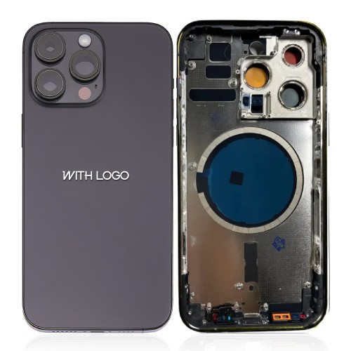 Back Cover Compatible With iPhone 14 Pro Max with Full Housing / Space Black / OEM