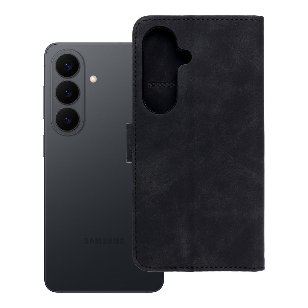 Läppäkuori Samsung S26:lle Tender Book musta