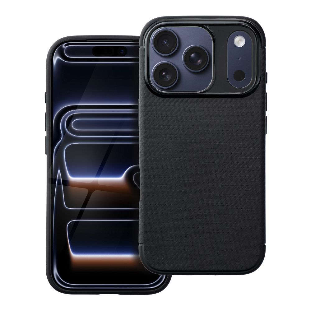Suojakuori iPhone 17 PRO:lle Carbon Premium musta