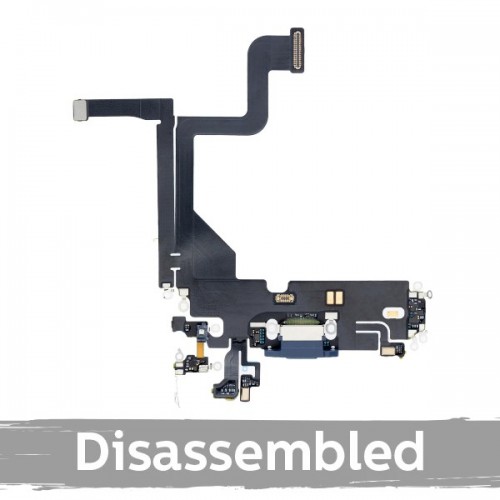 Charging Port Compatible With iPhone 13 Pro with Flex / Silver / (100% original / disassembled)