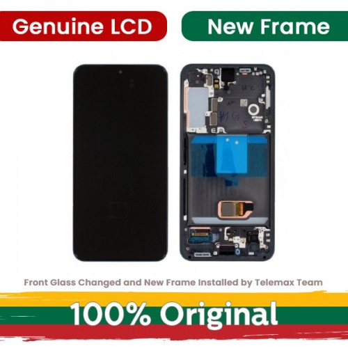 LCD Display Compatible With Samsung S901 S22 with Frame / White / (Refurbished: Telemax)