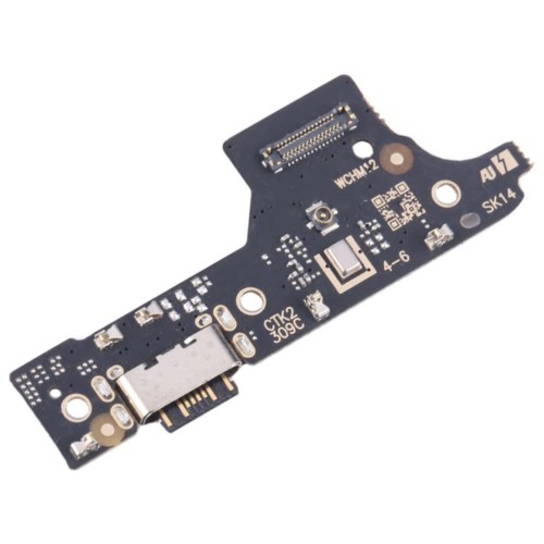 Charging Port Compatible With Xiaomi Redmi 12 5G with Flex / plata OEM