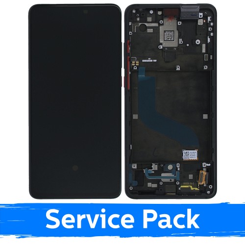 LCD Display Compatible With Xiaomi Mi 9T (Mi 9T Pro) with Frame / Carbon Black / (Service Pack)