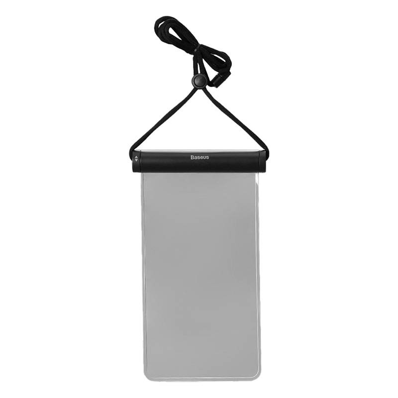 Vedenpitävä puhelimen suojakotelo Baseus AquaGlide Cylindrical Slide Lock -lukolla (musta)