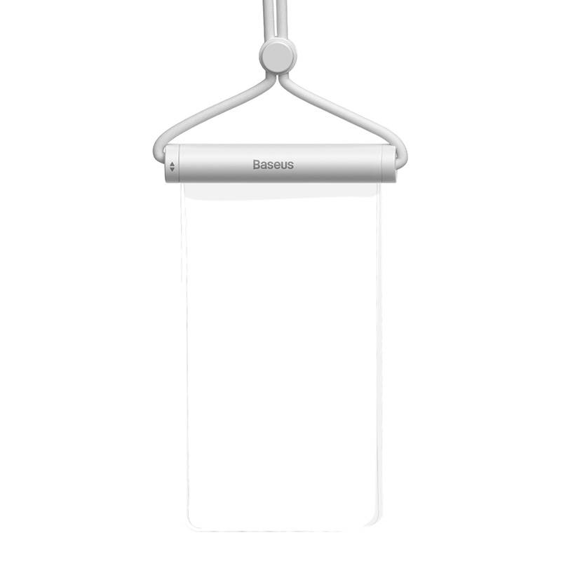 Vedenpitävä puhelimen suojakotelo Baseus AquaGlide Cylindrical Slide Lock -lukolla (valkoinen)