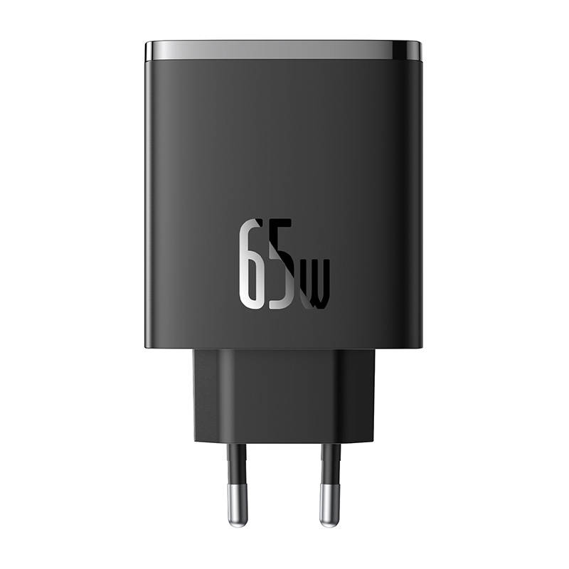 Baseus OS-Cube Pro seinälaturi 2x USB-C + USB 65W musta