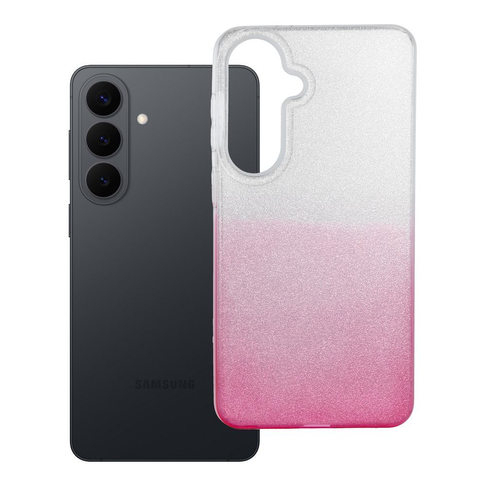 Samsung Galaxy S26 Plus Suojakuori Shining läpinäkyvä vaaleanpunainen