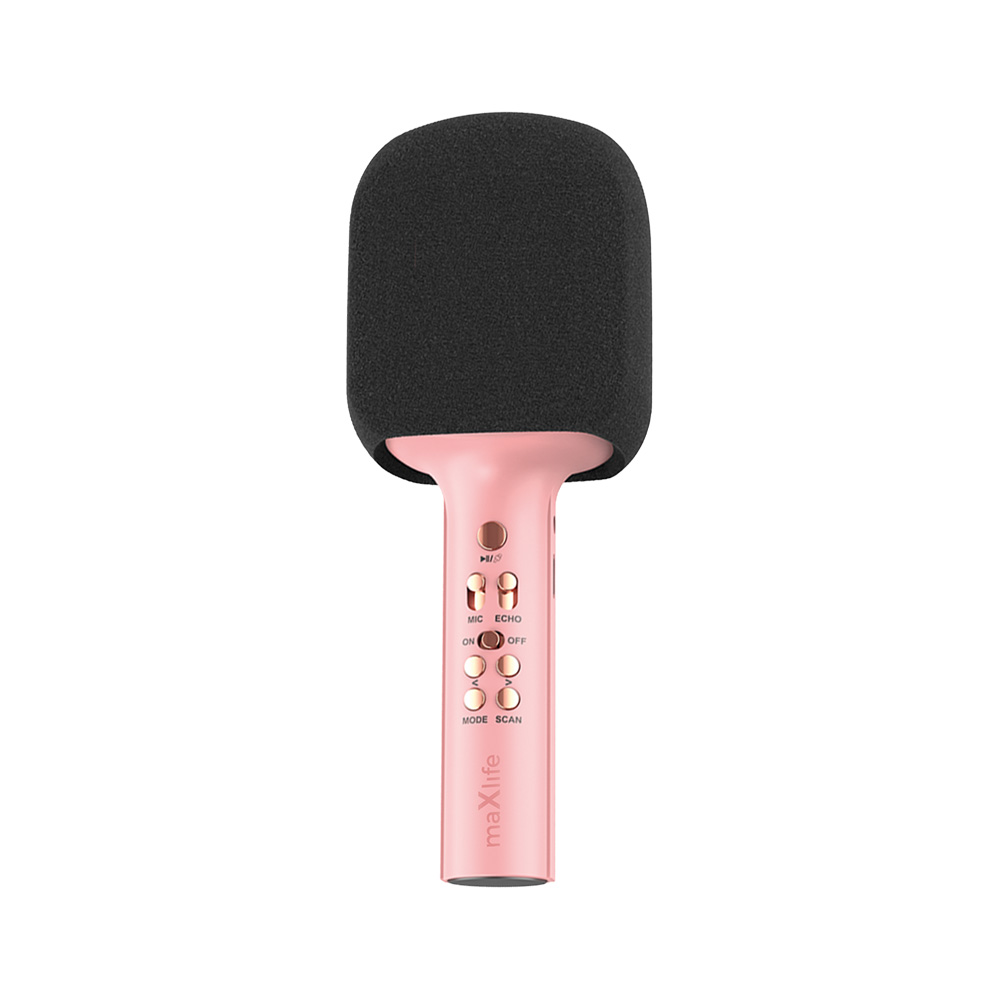 Maxlife Bluetooth-mikrofoni kaiuttimella MXBM-600 vaaleanpunainen