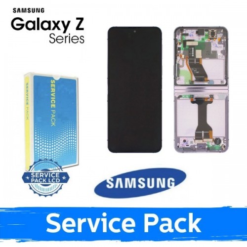 LCD Display Compatible With Samsung F731 Z Flip5 With Frame / Lavender / (Service Pack)
