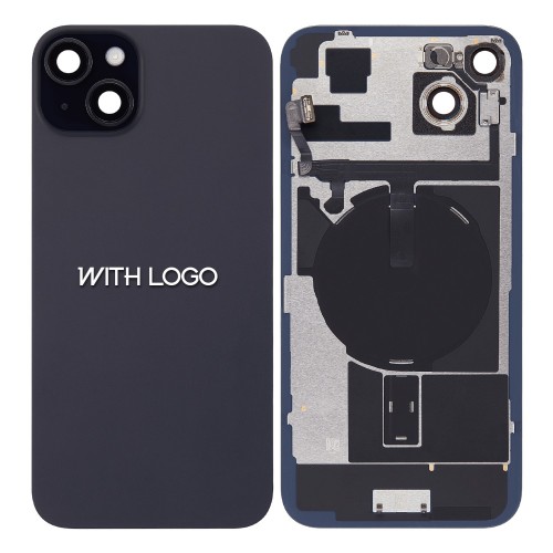 Back Cover Compatible With iPhone 15 / Black / (All parts included) / OEM