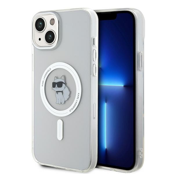 Karl Lagerfeld Suojakuori iPhone 15 Plus 6,7 KLHMP15MHFCCNOT läpinäkyvä HC MagSafe IML C