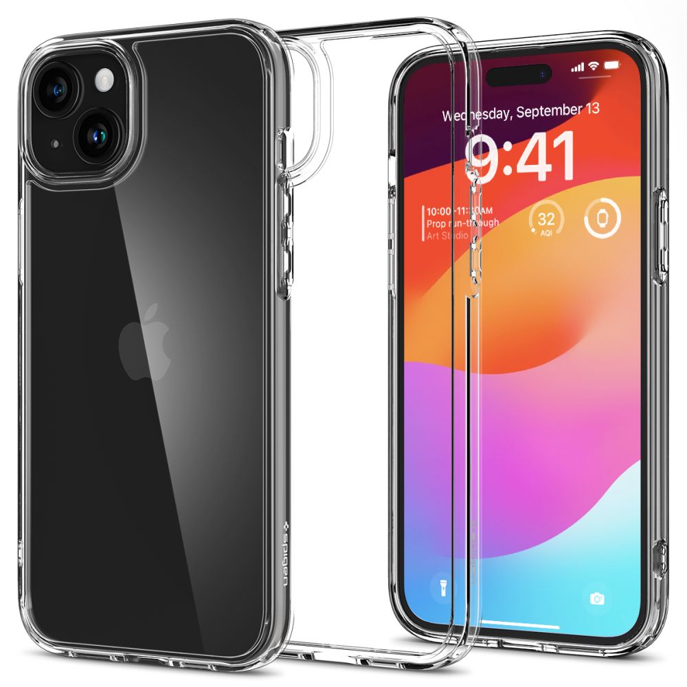 Spigen Ultra Hybrid Suojakuori iPhone 15 Plus 6,7:lle - kristallinkirkas