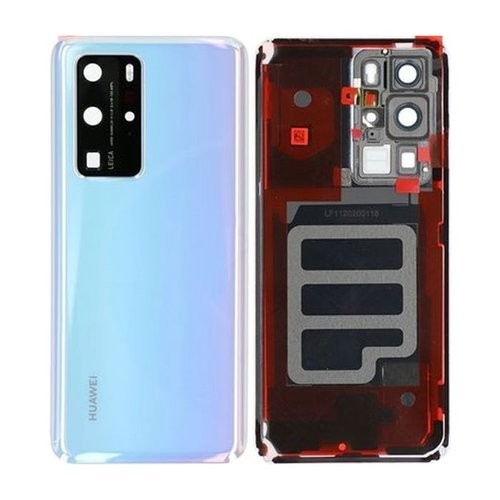 Takakuori Huawei P40 Pro:lle Ice White alkuperäinen (käytetty Grade C)