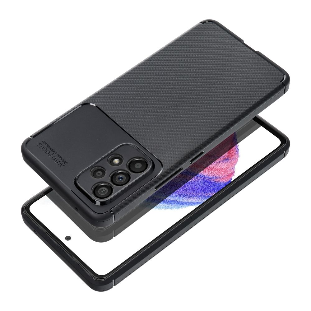 Suojakuori Samsung A37 5G:lle Carbon Premium musta