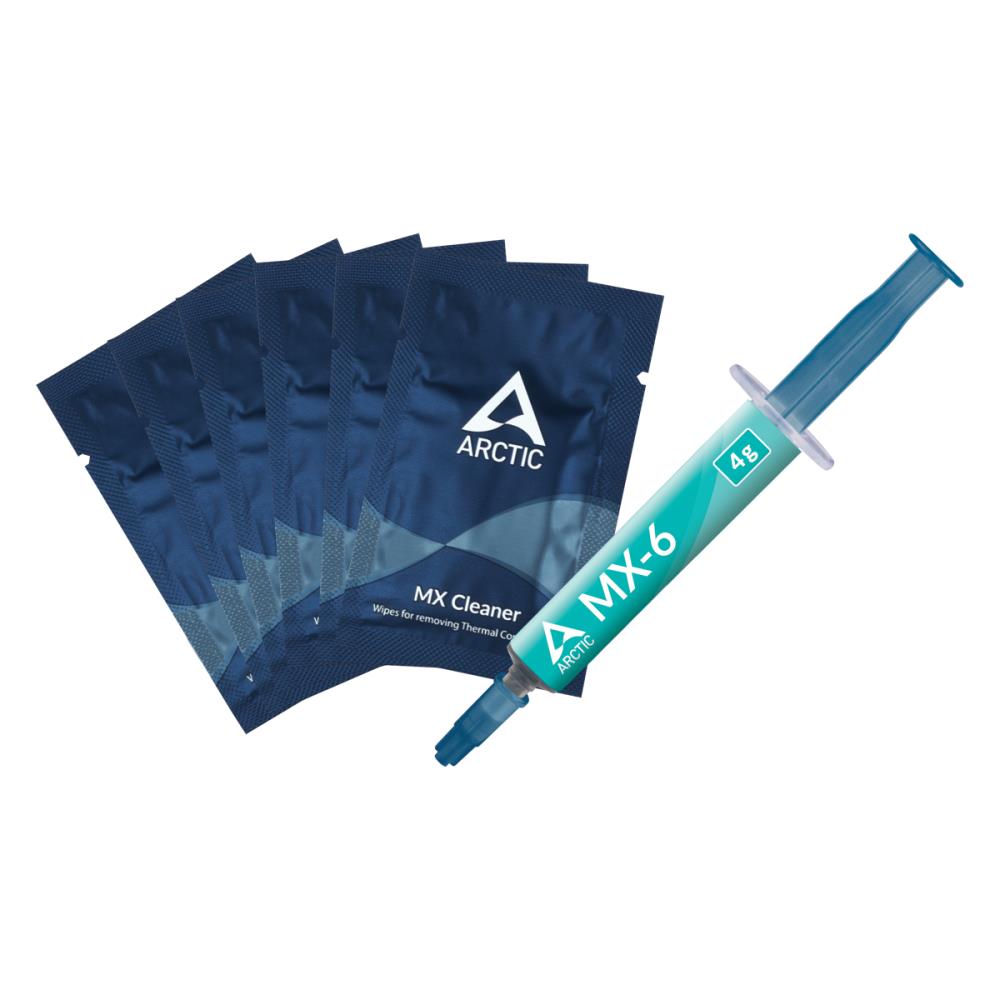 Lämpötahna ARCTIC MX-6, 4g ja 6 kpl MX Cleaner