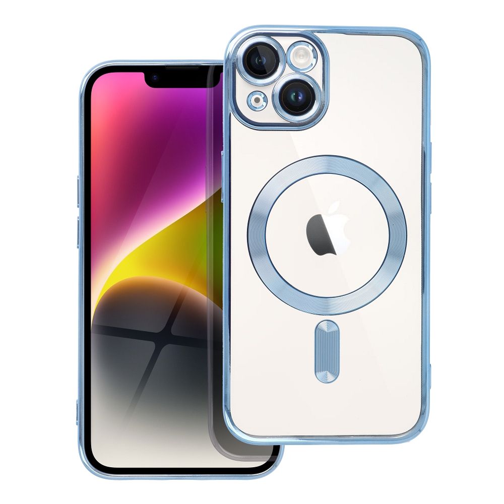 Suojakuori iPhone 14:lle Electro Mag Cover yhteensopiva MagSafe-version kanssa sininen