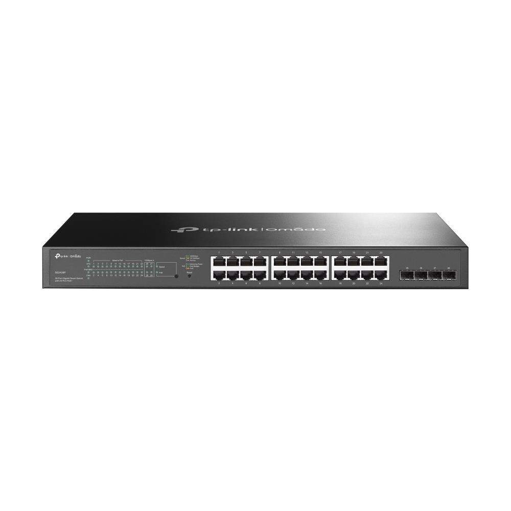 TP-LINK Omada TL-SG2428P Type L2+ 24x10Base-T / 100Base-TX / 1000Base-T 4xSFP PoE+ ports 24 250 Watts TL-SG2428P (Switch)