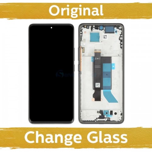 LCD-näyttö yhteensopiva Xiaomi Redmi Note 14 Pro Plus 5G:lle (Note 14 Pro+ 5G) kehyksellä / Midnight Black / (Renewed: China)