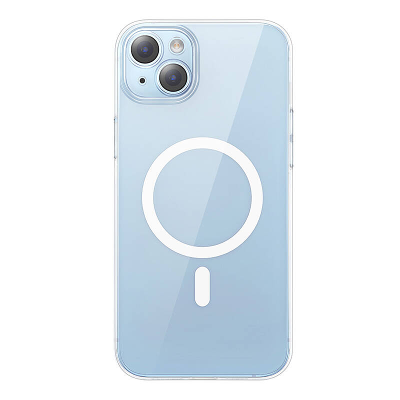 Baseus Crystal-sarjan magneettikotelo iPhone 14 Plus -puhelimelle + karkaistu lasi
