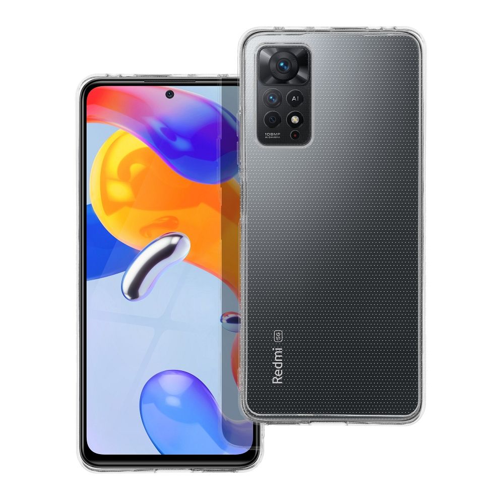 Läpinäkyvä Suojakuori Xiaomi Redmi Note 11 PRO 5G:lle 2 mm (kameransuoja)