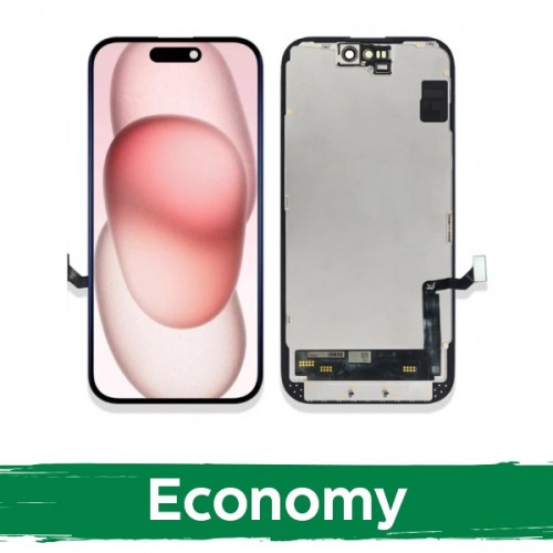 LCD Display Compatible With iPhone 15 Black (INCELL / Economy) /*Removable IC*/