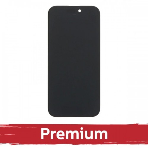 LCD-näyttö yhteensopiva iPhone 16 Pro:lle musta / 100% aito alkuperäinen / (+ lähestymisanturin flex-kaapeli)