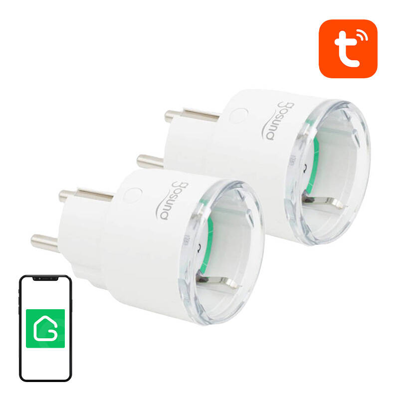 Gosund SP111 älykäs WiFi-pistoke 3680W 16A, Tuya 2 kpl