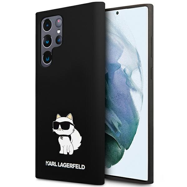 Karl Lagerfeld Suojakuori Samsung Galaxy S24 Ultralle KLHCS24LSNCHBCK musta HC SILICONE NFT CHOUPETTE