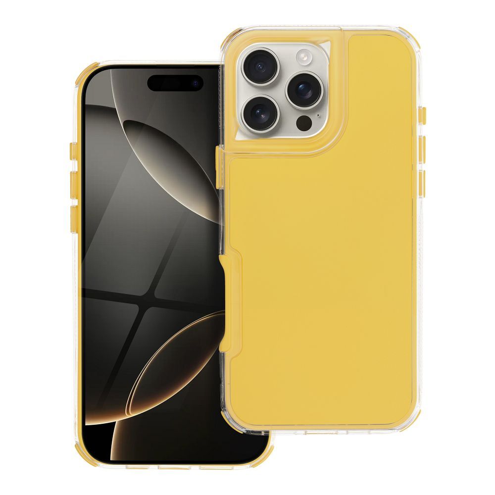 Suojakuori iPhone 16 PRO MAX:lle Matrix keltainen