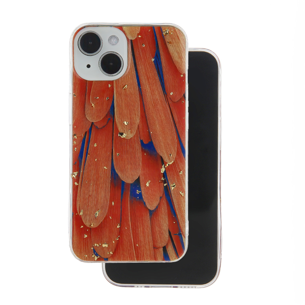 Gold Glam suojakuori puhelimelle Samsung Galaxy A25 5G (global) oranssi