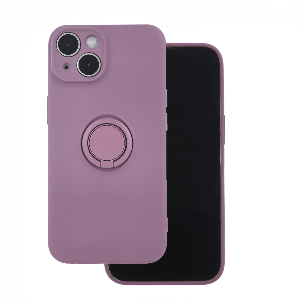 Puhelimen suojakuori sormipidikkeellä iPhone 15 Pro 6,1' vaaleanvioletti