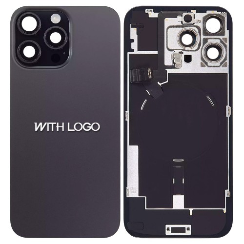 Takakuori yhteensopiva iPhone 16 Pro Max / Black Titanium / (kaikki osat sisältyvät) / OEM