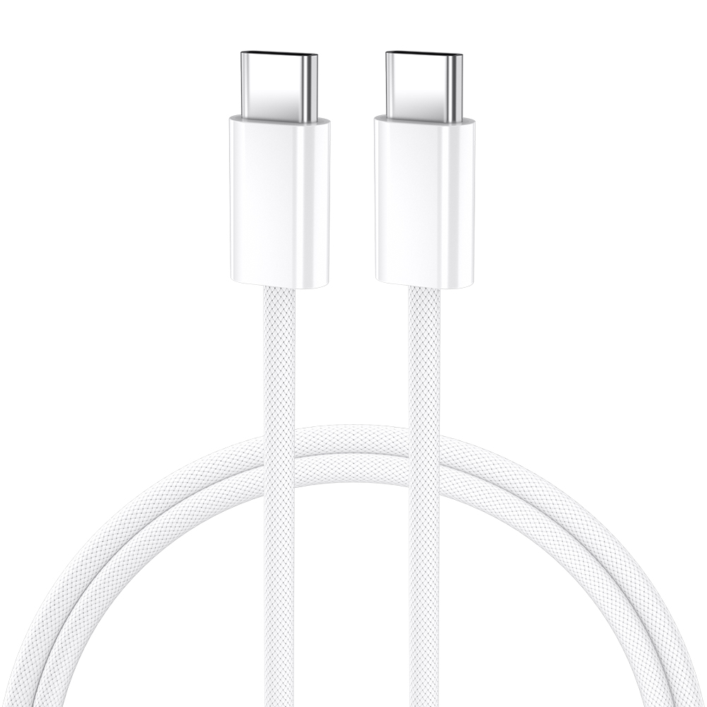 BWOO kaapeli USB-C - USB-C 1m 60W iPhone 15 BO-X284 valkoinen