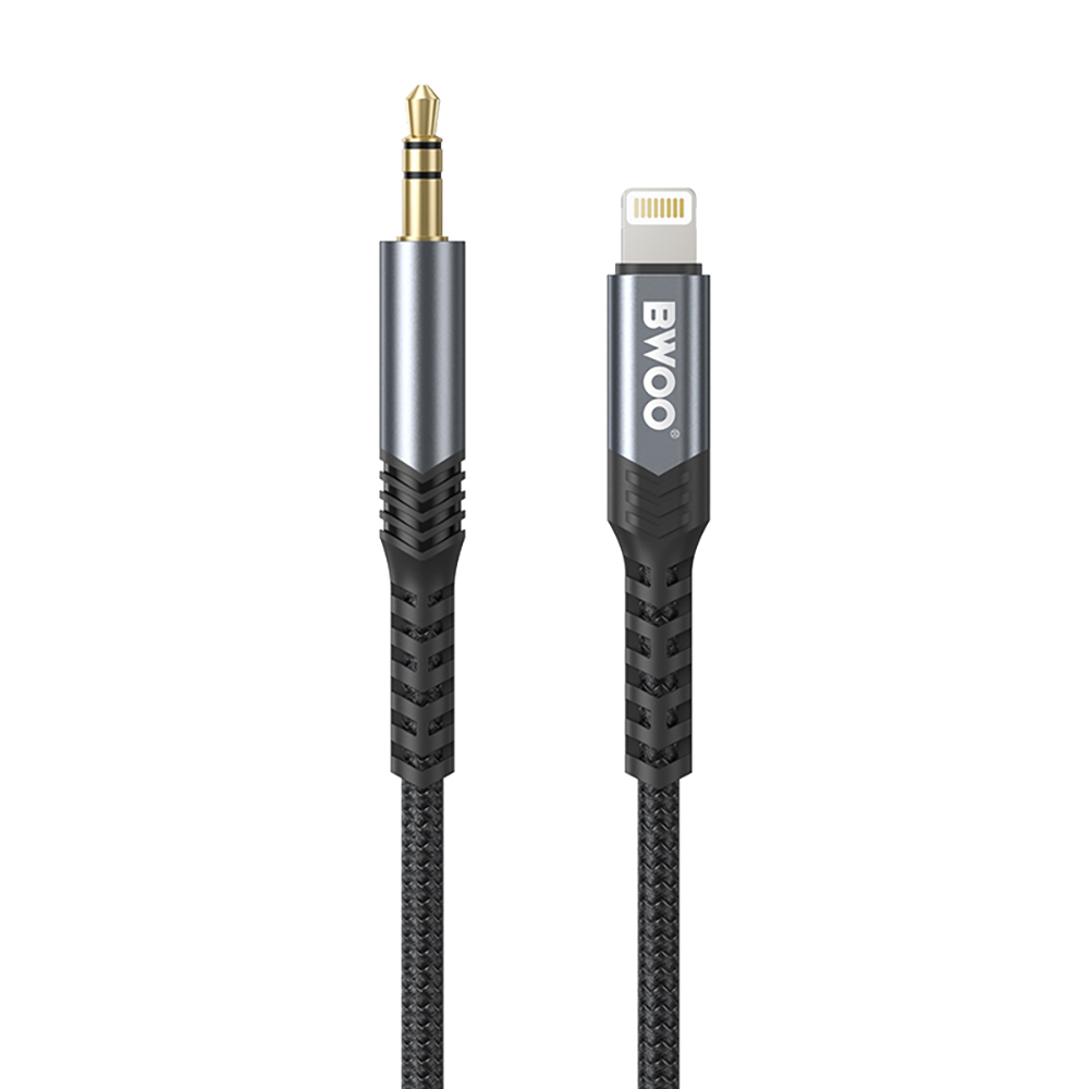 BWOO Cable AUX 3.5mm - Lightning BO-AUX068 black