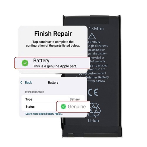 Akku yhteensopiva iPhone 13 Mini / itsediagnosoitava / Asetukset: aito /