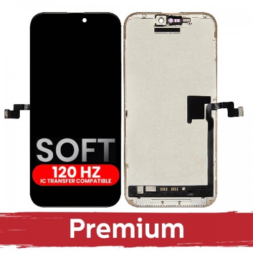 LCD Display Compatible iPhone 16 Pro Max Black (SOFT OLED / Stable 120Hz / Premium) *Self-Diagnosable*