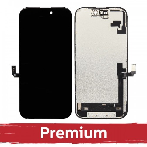 LCD Display Compatible iPhone 16 Black (SOFT OLED / Stable / Premium) *Removable IC*