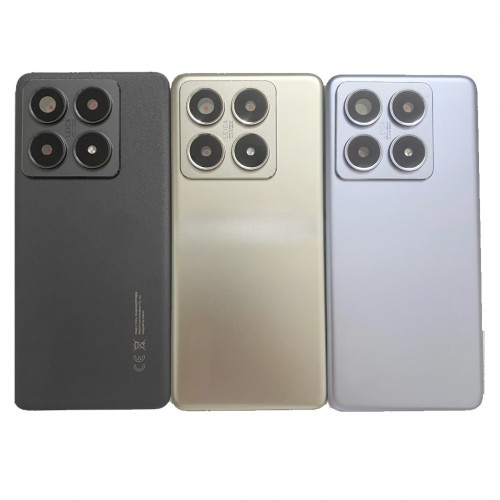 Back Cover Compatible With Xiaomi 14T / Titan Gray / (with camera lens) OEM