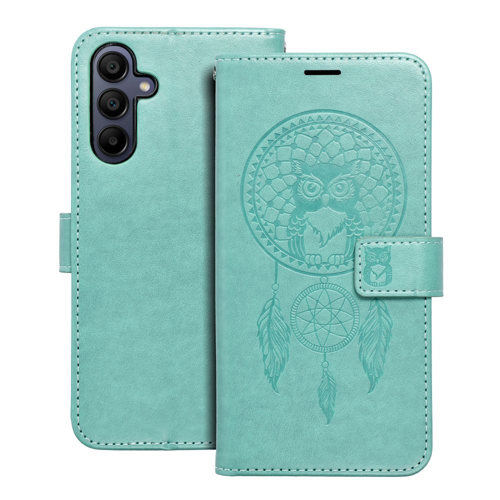 MEZZO Kirjasuojakuori Samsung A15 4G / A15 5G:lle dreamcatcher vihreä