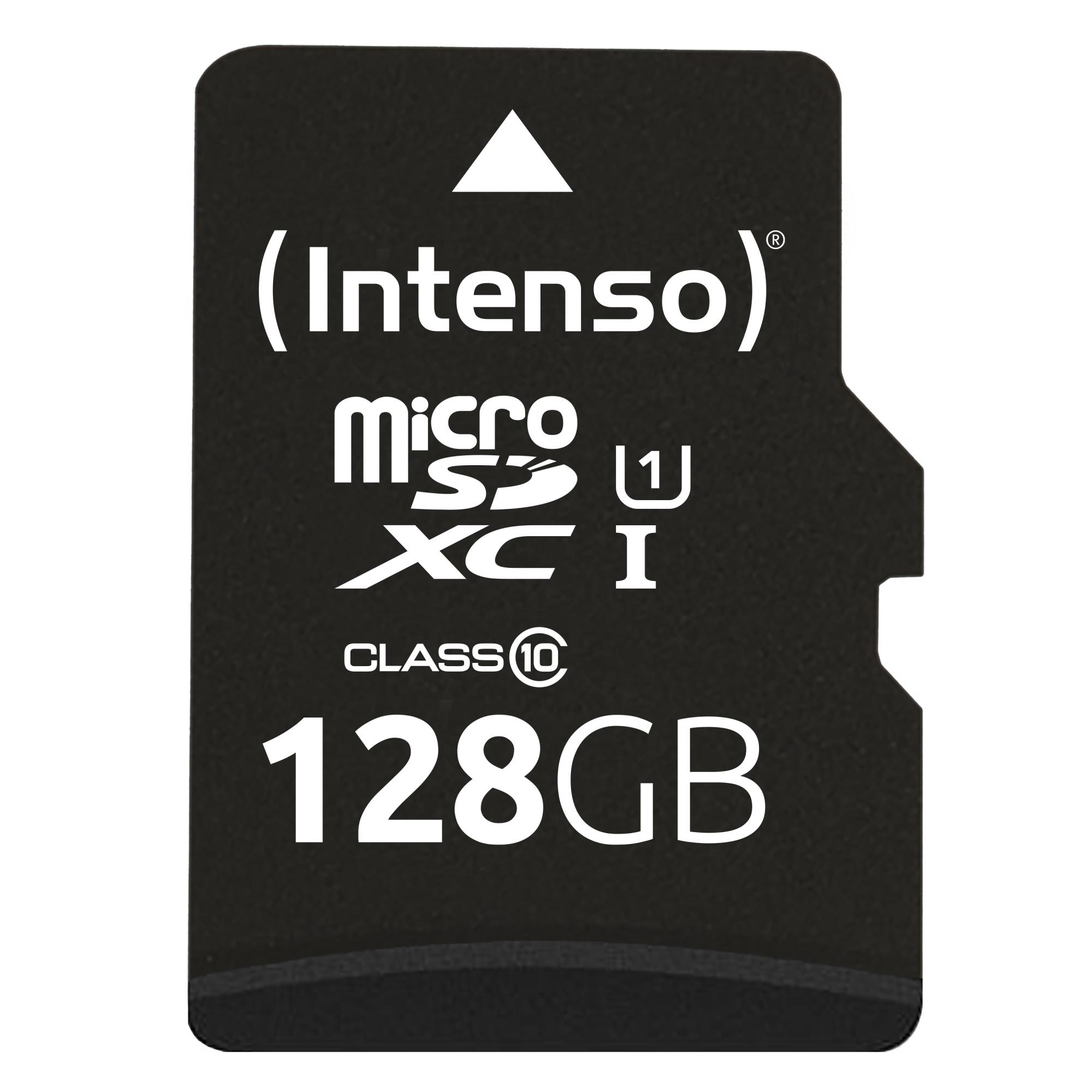 Intenso 128GB MicroSDXC UHS-I -muistikortti adapterilla 3423491