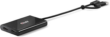 Club3D CSV-1475 USB-C–HDMI-adapteri, kaksoislähtö