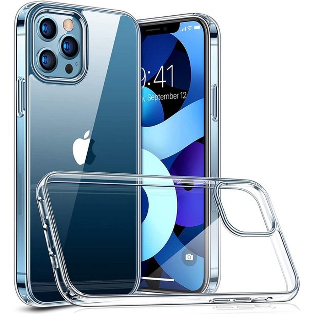 Läpinäkyvä puhelimen suojakuori 2 mm BOX iPhone 12 / 12 Pro