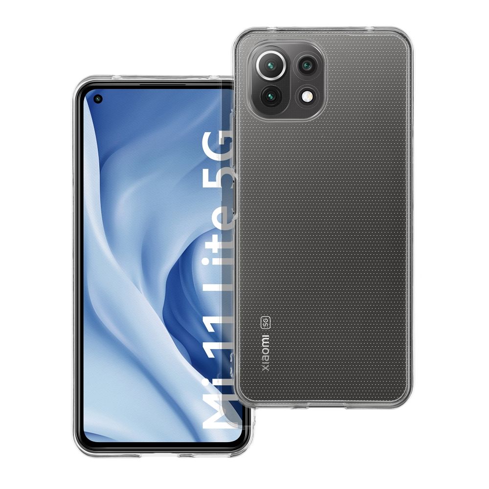 Puhelinkotelo 2 mm, kirkas XIAOMI Mi 11 Lite 5G / Mi 11 Lite LTE (4G) ja Mi 11 Lite NE (kamerasuoja)