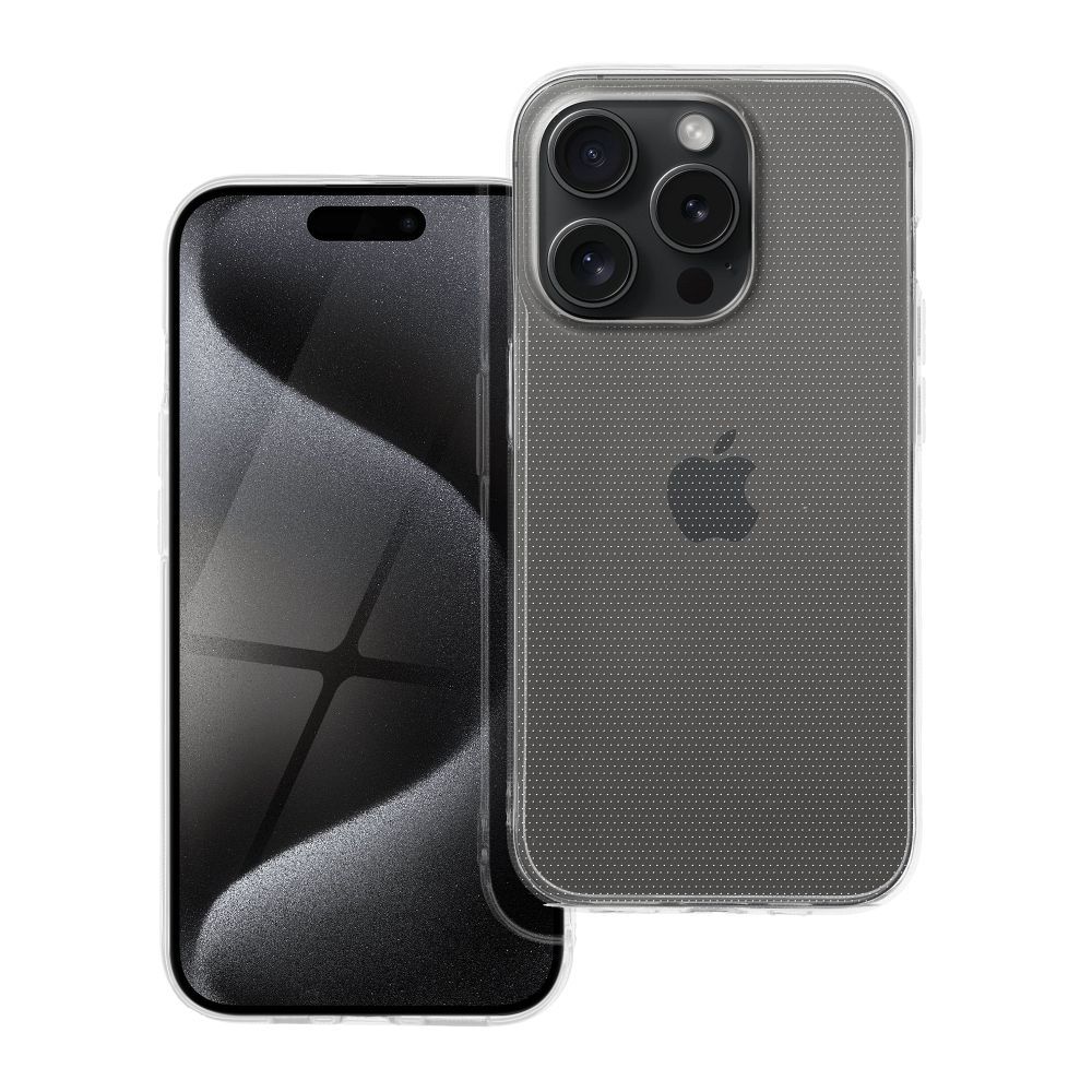 Läpinäkyvä 2 mm Suojakuori iPhone 15 PRO:lle