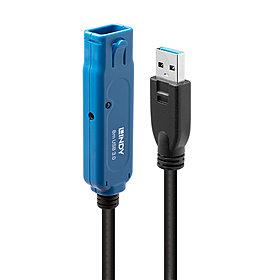 USB 3 -jatkokaapeli Lindy 43158, 8 m