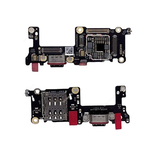Charging Port Compatible With Oneplus 13 with Flex / plata OEM