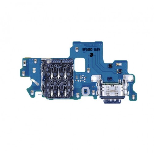 Latausliitin yhteensopiva Samsung A566 A56 5G:n kanssa flex-kaapelilla / hopea OEM