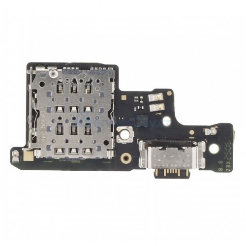 Latausliitin yhteensopiva Xiaomi Redmi Note 14 4G:n kanssa flex-kaapelilla / hopea OEM