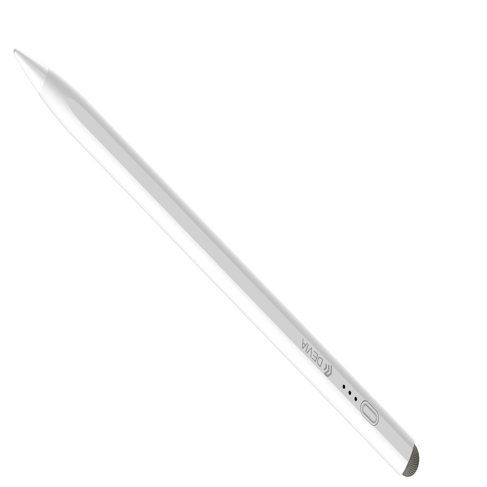 Devia iPad-kynä iPad / iPad Pro / iPad Air / Mini:lle (vuodesta 2018) ja kaikille kapasitiivisille näytöille valkoinen